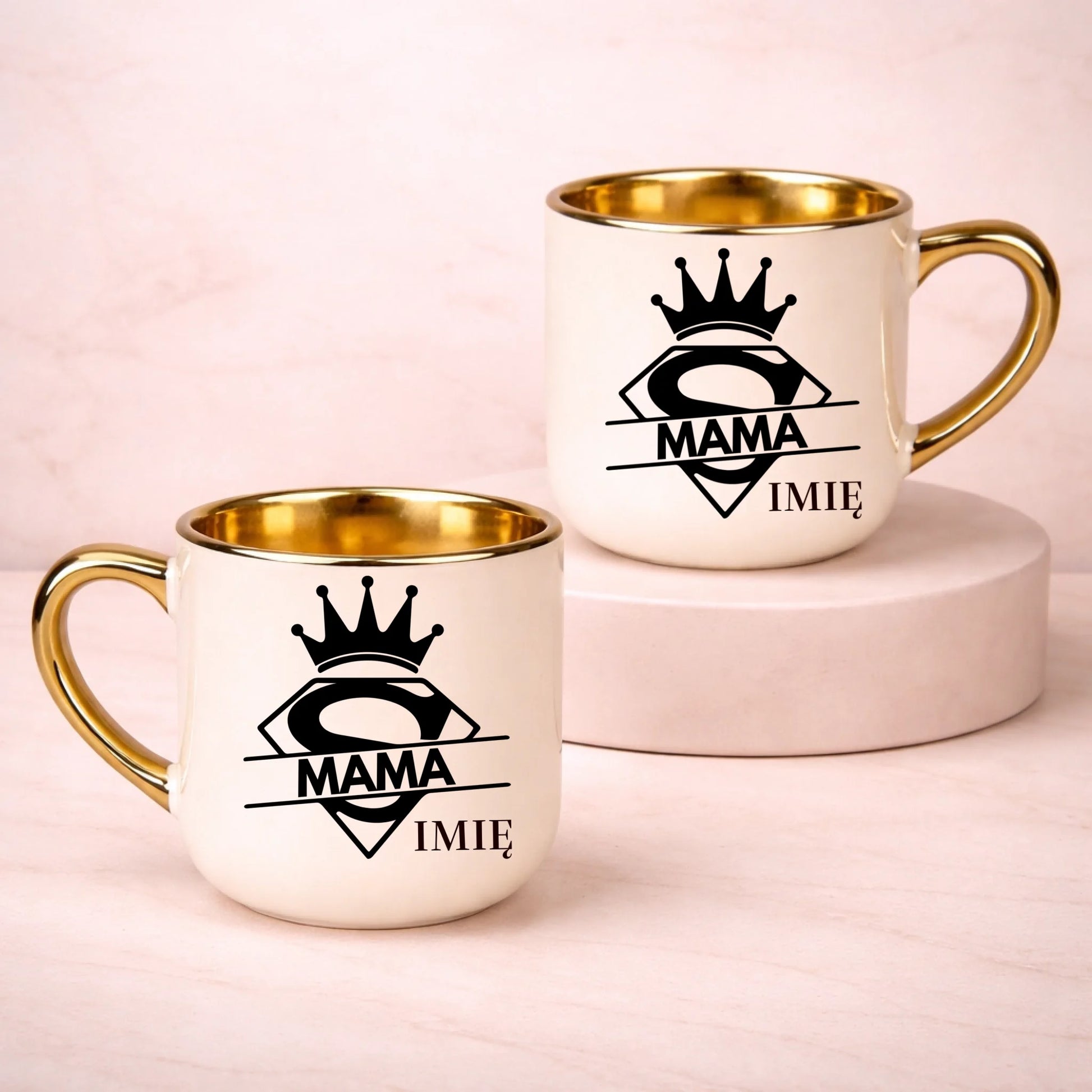 kubek z własnym nadrukiem 400ml personalizowane prezenty pl kremowy