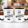 kubek z własnym nadrukiem 440ml personalizowane prezenty pl czarny