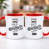 kubek z własnym nadrukiem 440ml personalizowane prezenty pl czerwony