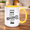 kubek z własnym nadrukiem 440ml personalizowane prezenty pl żółty