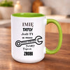 kubek z własnym nadrukiem 440ml personalizowane prezenty pl zielony