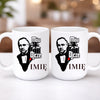 kubek z własnym nadrukiem 440ml personalizowane prezenty pl bialy