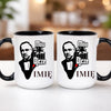 kubek z własnym nadrukiem 440ml personalizowane prezenty pl czarny