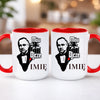 kubek z własnym nadrukiem 440ml personalizowane prezenty pl czerwony