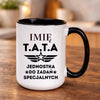 kubek z własnym nadrukiem 440ml personalizowane prezenty pl czarny