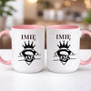 kubek z własnym nadrukiem 440ml personalizowane prezenty pl różowy
