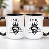 kubek z własnym nadrukiem 440ml personalizowane prezenty pl czarny