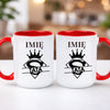 kubek z własnym nadrukiem 440ml personalizowane prezenty pl czerwony