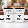 kubek z własnym nadrukiem 440ml personalizowane prezenty pl czarny