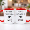 kubek z własnym nadrukiem 440ml personalizowane prezenty pl czerwony