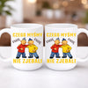 kubek z własnym nadrukiem 440ml personalizowane prezenty pl bialy