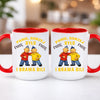 kubek z własnym nadrukiem 440ml personalizowane prezenty pl czerwony