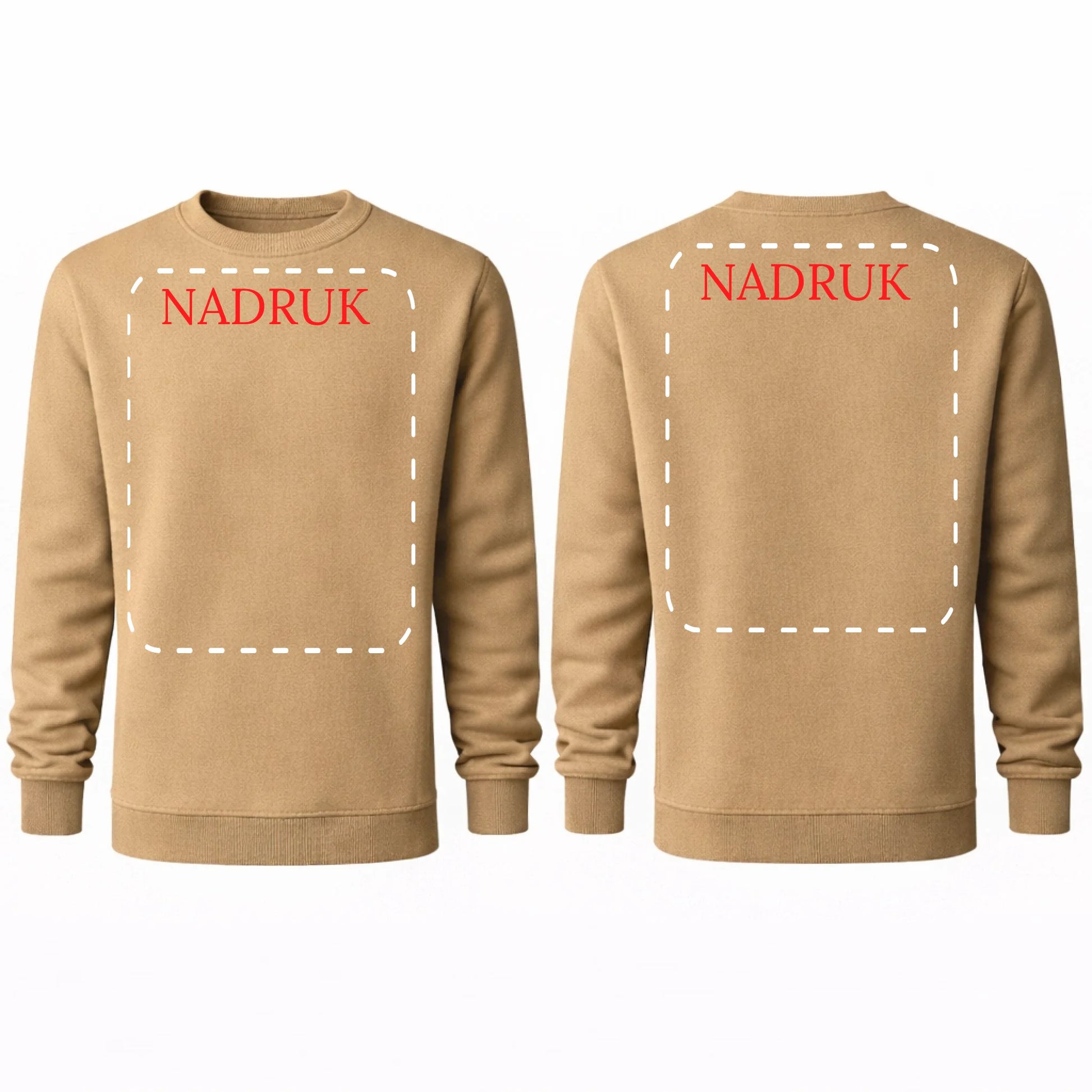 bluza reklamowa dla firm z nadrukiem piaskowy sand