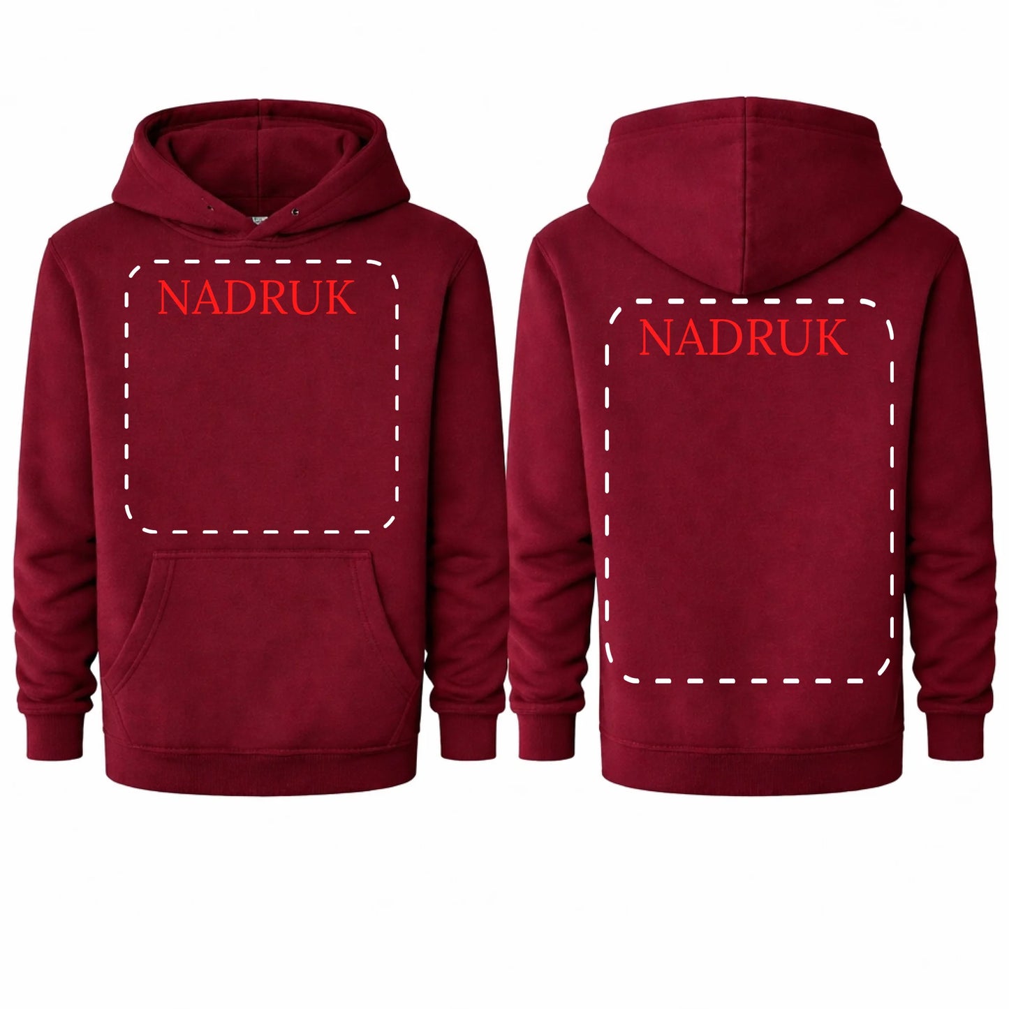 bluza meska reklamowa dla firm 290g burgund