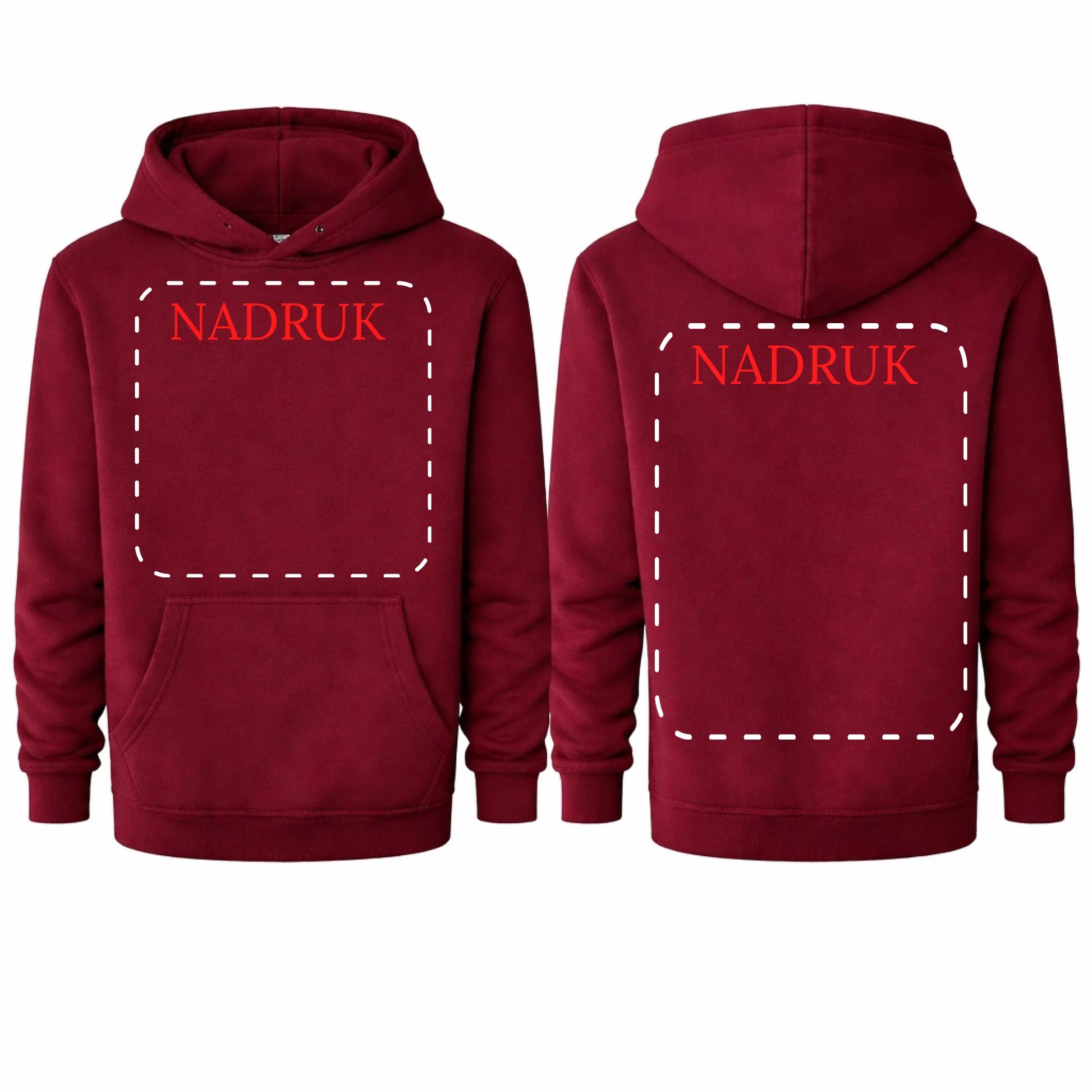 bluza meska reklamowa dla firm 290g burgund