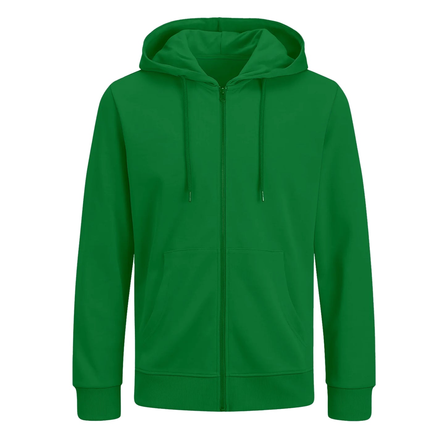 Bluza z własnym nadrukiem rozpinana 290gramów Zielona unisex