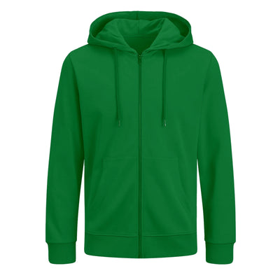 Bluza z własnym nadrukiem rozpinana 290gramów Zielona unisex