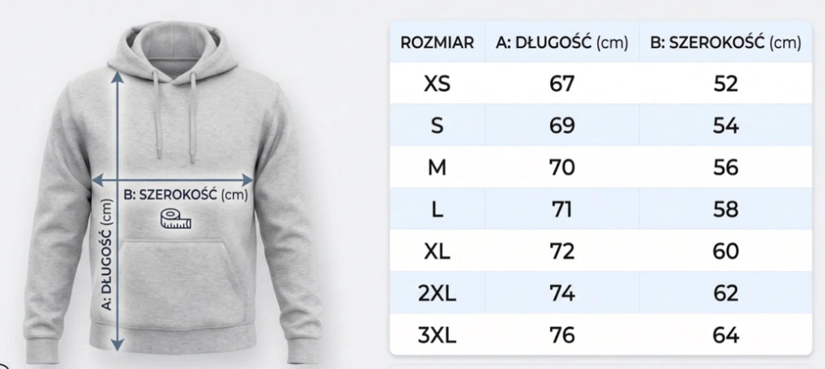 rozmiarówka bluza męska rozpinana 1 ss