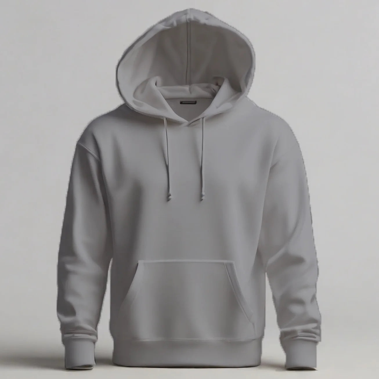 Bluza z własnym nadrukiem kangurka 290gramów Szara unisex