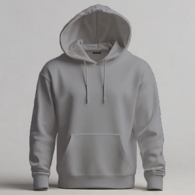 Bluza z własnym nadrukiem kangurka 290gramów Szara unisex