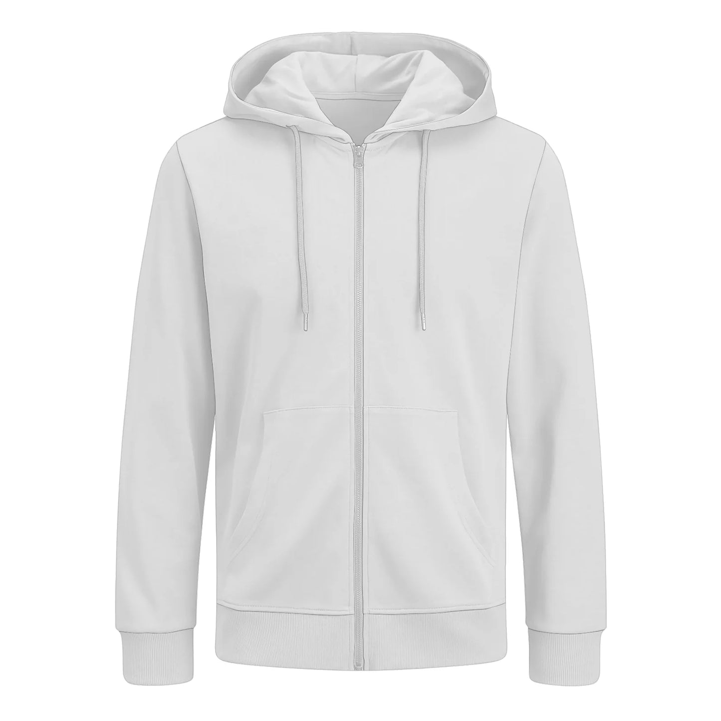 Bluza z własnym nadrukiem rozpinana 290gramów Biała unisex