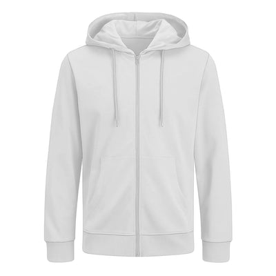 Bluza z własnym nadrukiem rozpinana 290gramów Biała unisex