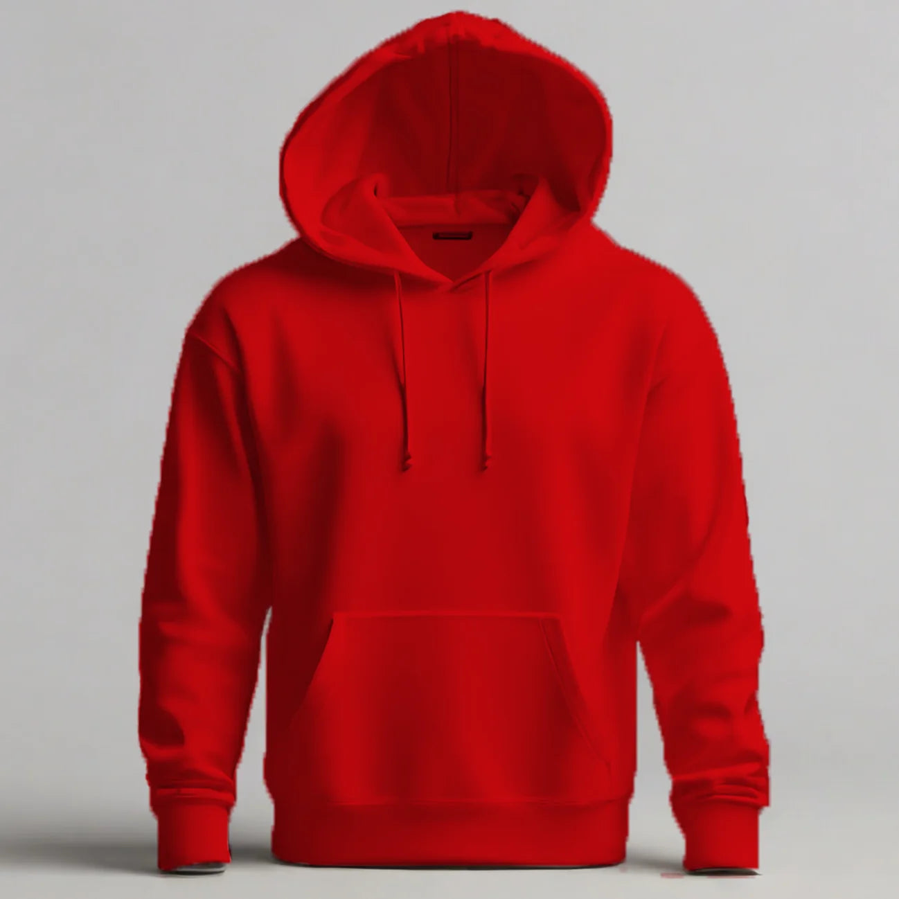 Bluza z własnym nadrukiem kangurka 290gramów Czerwona unisex