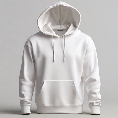 Bluza z własnym nadrukiem kangurka 320gramów Biała unisex