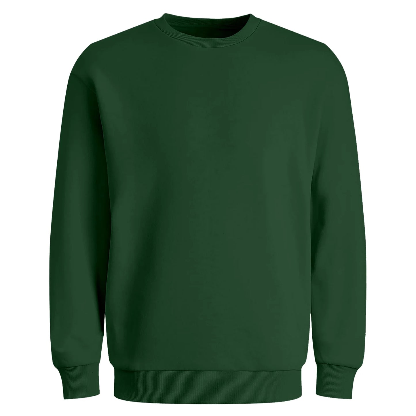 Bluza z własnym nadrukiem bez kaptura 290gramów Butelkowa Zieleń unisex