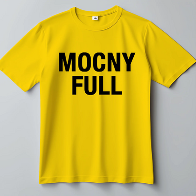 Koszulka bawełniana męska 190gramów mocny full żółta