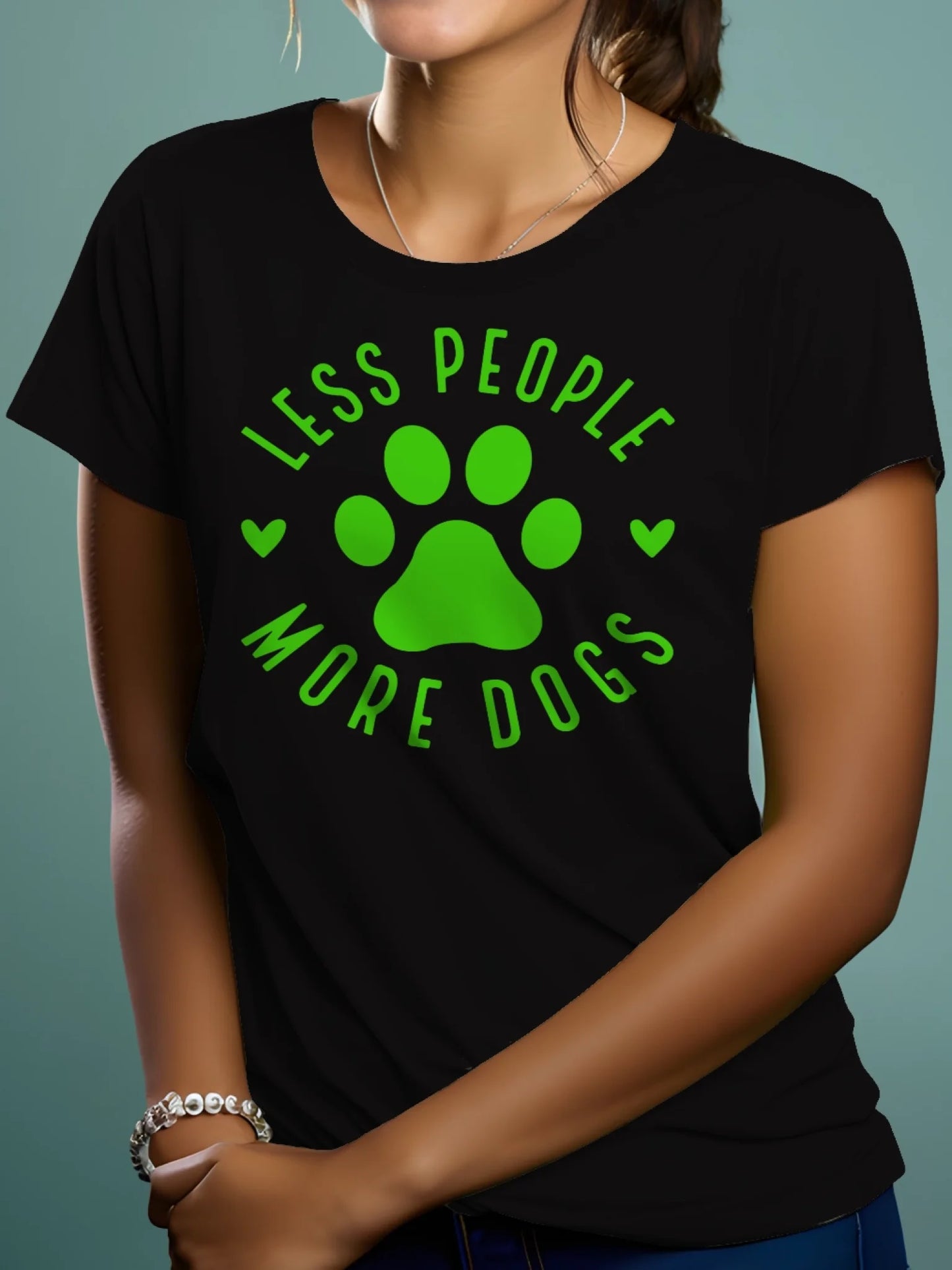 koszulka dla psiary less people more dogs
