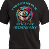 Prezent dla lenia koszulka męska z nadrukiem sowy kto rano wstaje ten jest niewyspany czarna