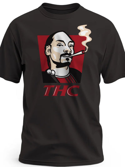 Koszulka męska Snoop Dogg thc czarna