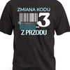 Koszulka na 30 urodziny zmiana kodu na 3 z przodu czarna