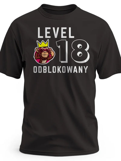 Koszulka z nadrukiem meska klasyczna czarna 190g czarny