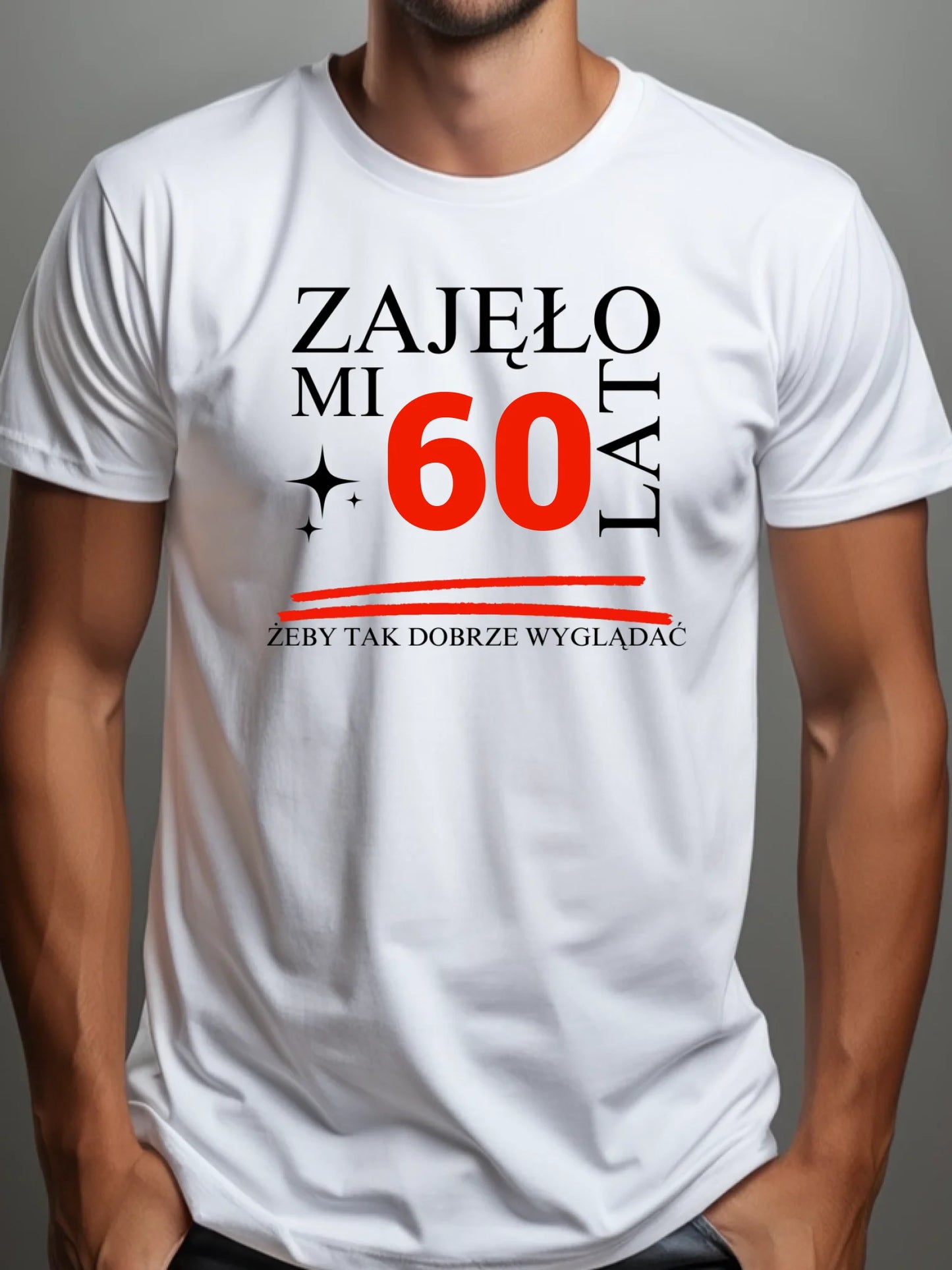 Man wearing a white tshirt Mockup