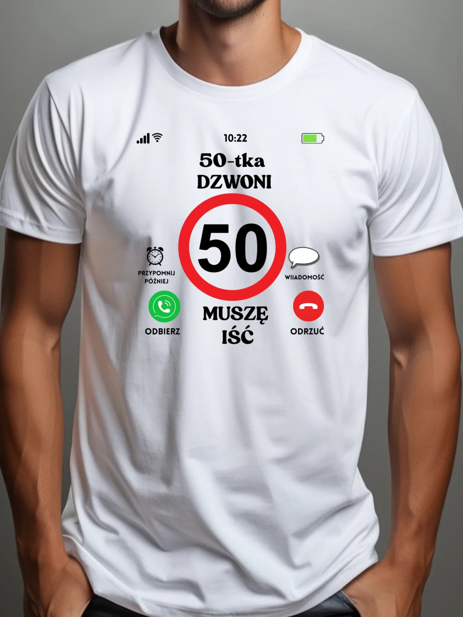 Man wearing a white tshirt Mockup