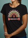 Joyful Native American Young Woman Posing TShirt Ad Attractive Happy TShirt Mockup Product Photo