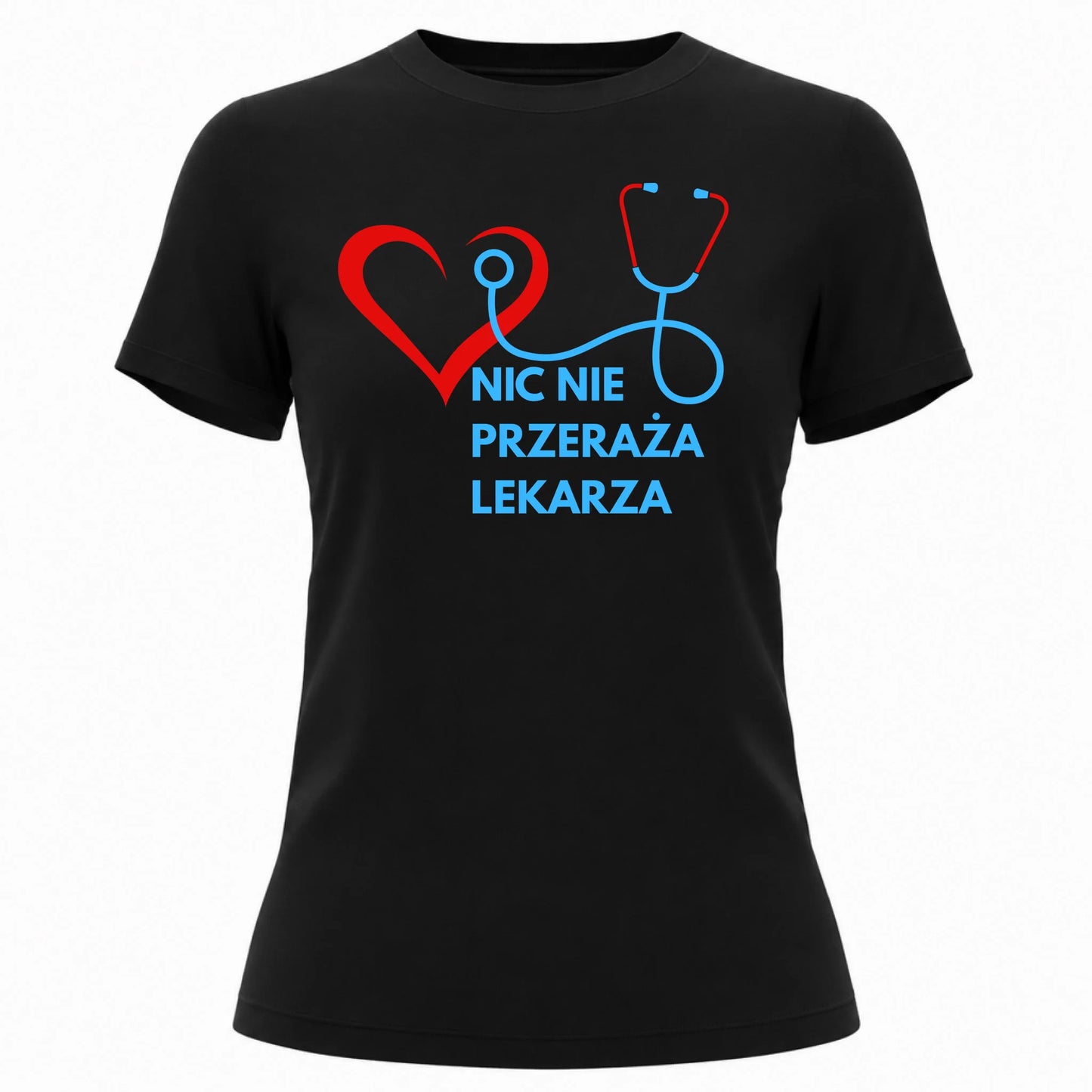 koszulka damska klasyczna czarna