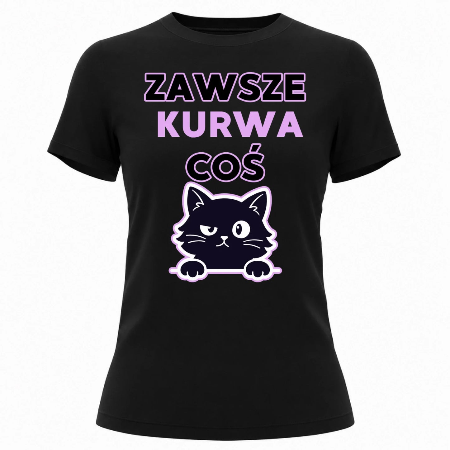 koszulka damska klasyczna czarna