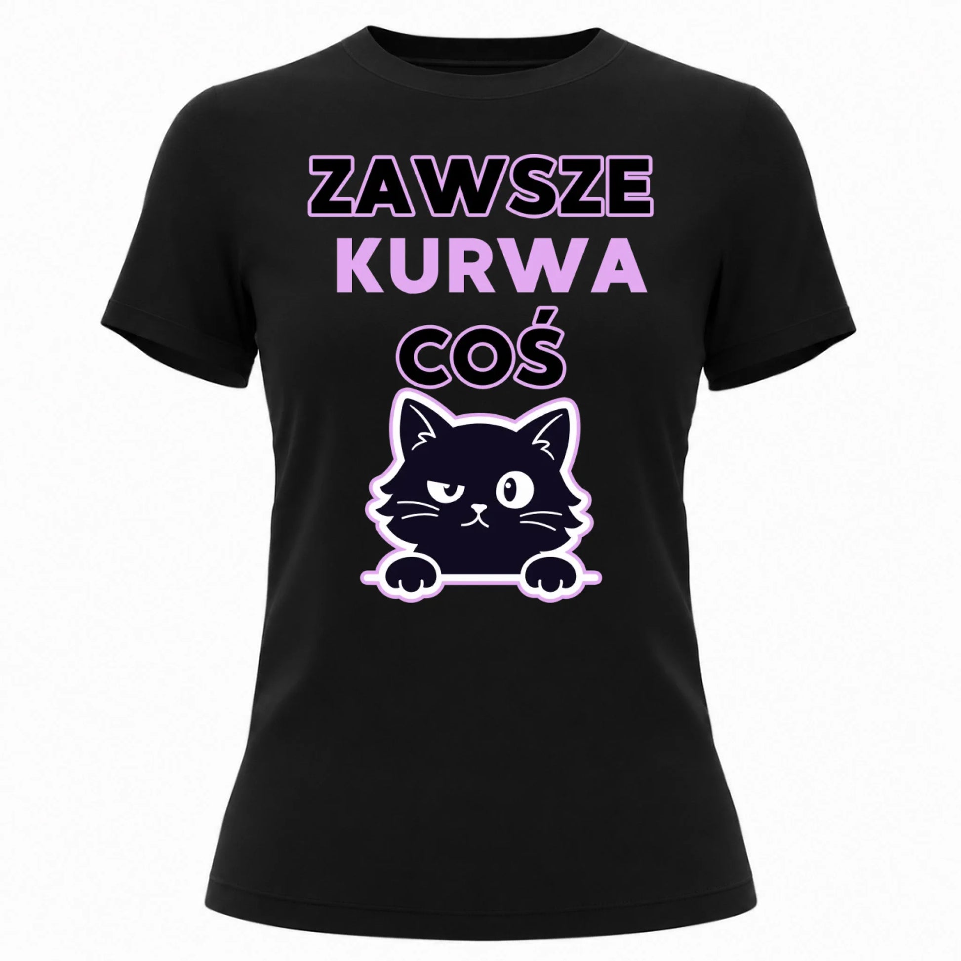 koszulka damska klasyczna czarna