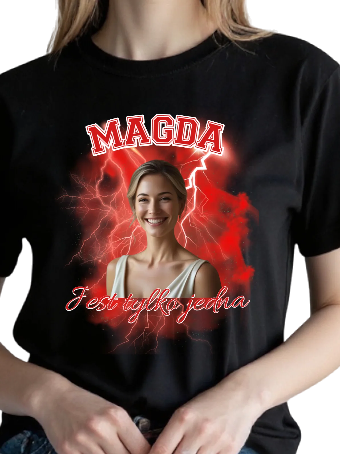 Koszulka damska ze zdjęciem BOOTLEG czarna