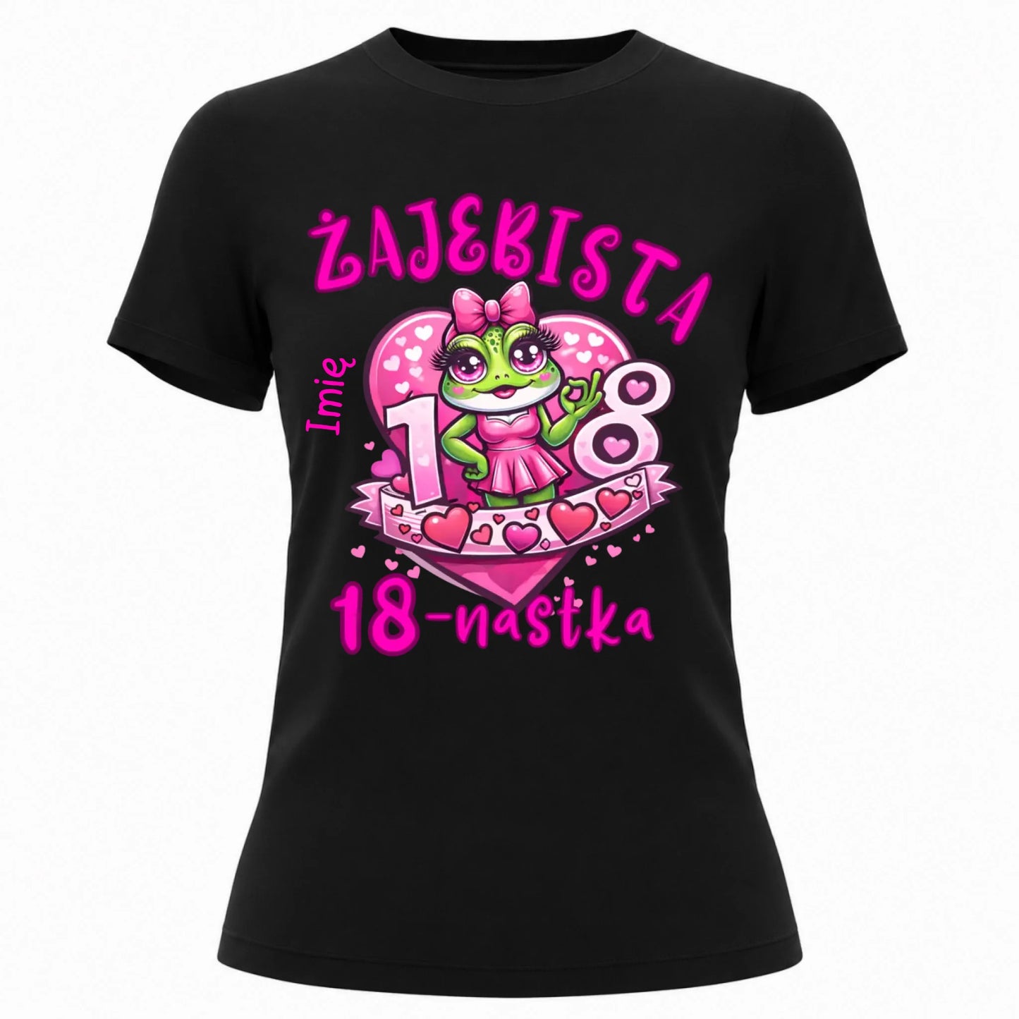 koszulka damska klasyczna czarna