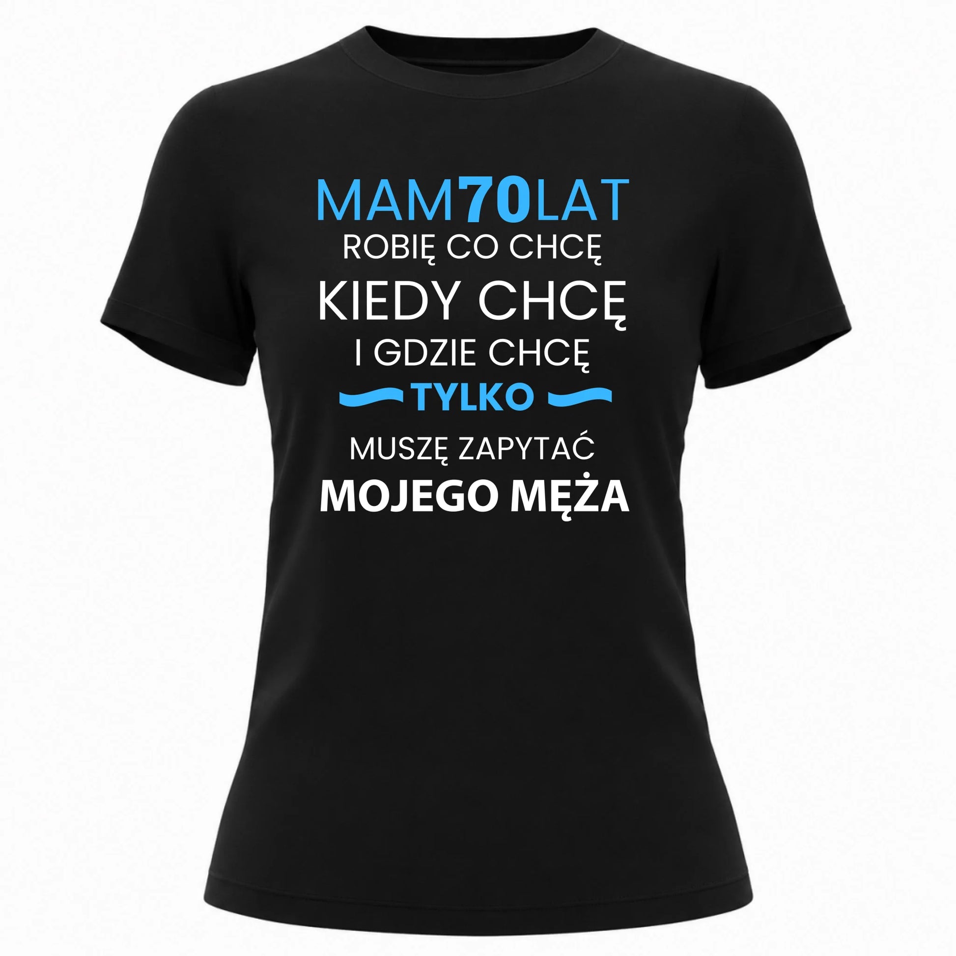 koszulka damska klasyczna czarna