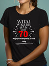 Joyful Native American Young Woman Posing TShirt Ad Attractive Happy TShirt Mockup Product Photo