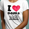 Prezent dla mola książkowego koszulka damska i love books