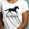 Prezent dla koniary koszulka z nadrukiem konia koniara z imieniem personalizowanym