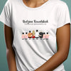 Joyful Native American Young Woman Posing TShirt Ad Attractive Happy TShirt Mockup Product Photo (1)