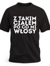 koszulka męska czarna przód