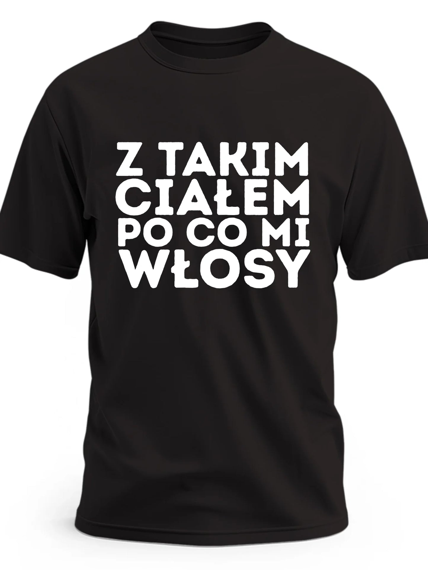 koszulka męska czarna przód